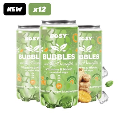 BOSY Bubbles — Лимонена трева, Джинджифил & Зелен чай x12