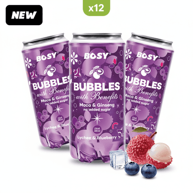 BOSY Bubbles — Lychee & Blueberry x12
