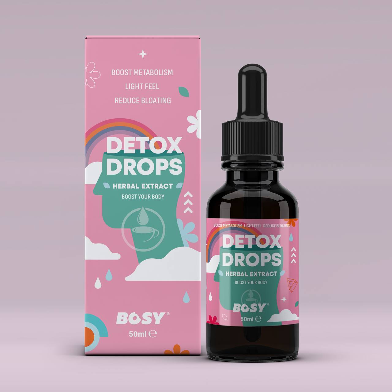 BOSY Detox Drops — Herbal Extract - 1