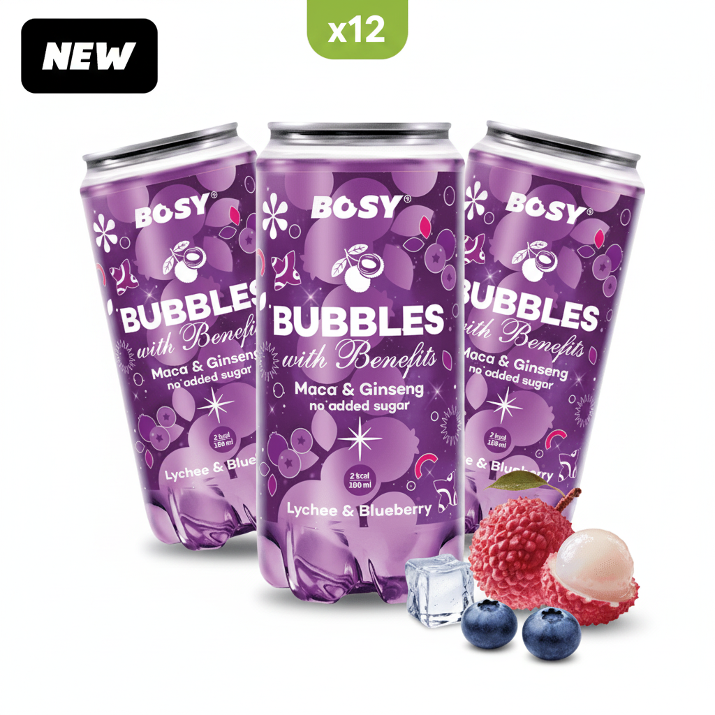 BOSY Bubbles — Lychee & Blueberry x12 - 1